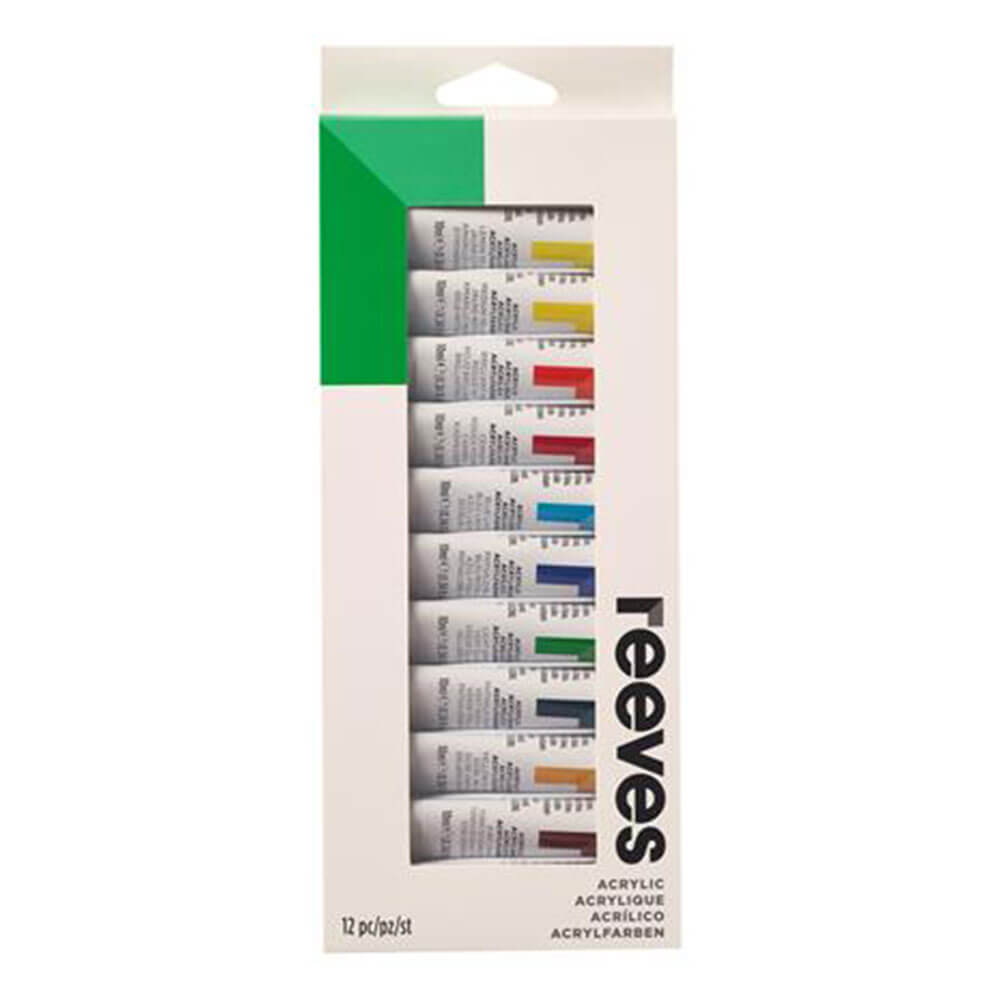 Tubes de peinture Reeves Set 12 ml acrylique