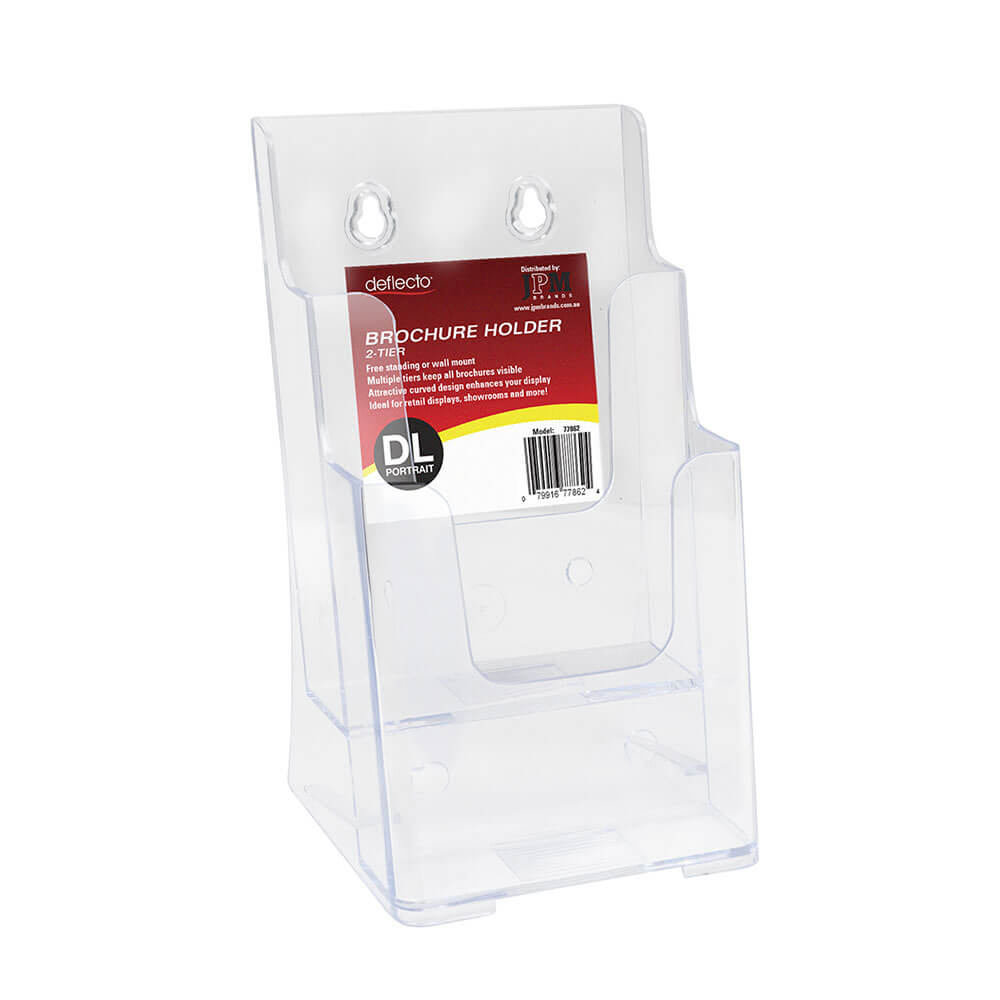 Deflecto 2 Compartment Brochure Holder