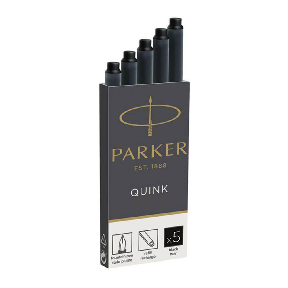 Parker permanent blekkpatron (5pk)