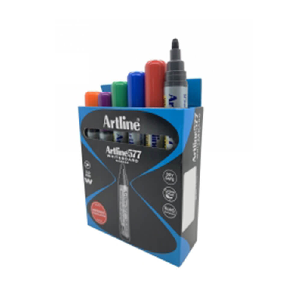 Artline Whiteboard Marker 2mm Bullet Assorted