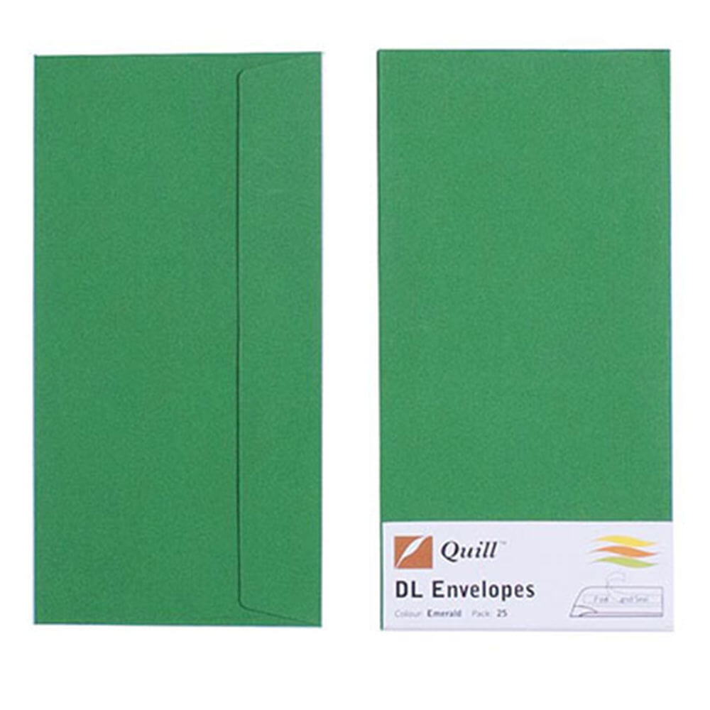 Quill Envelope 25pk 80GSM (DL)