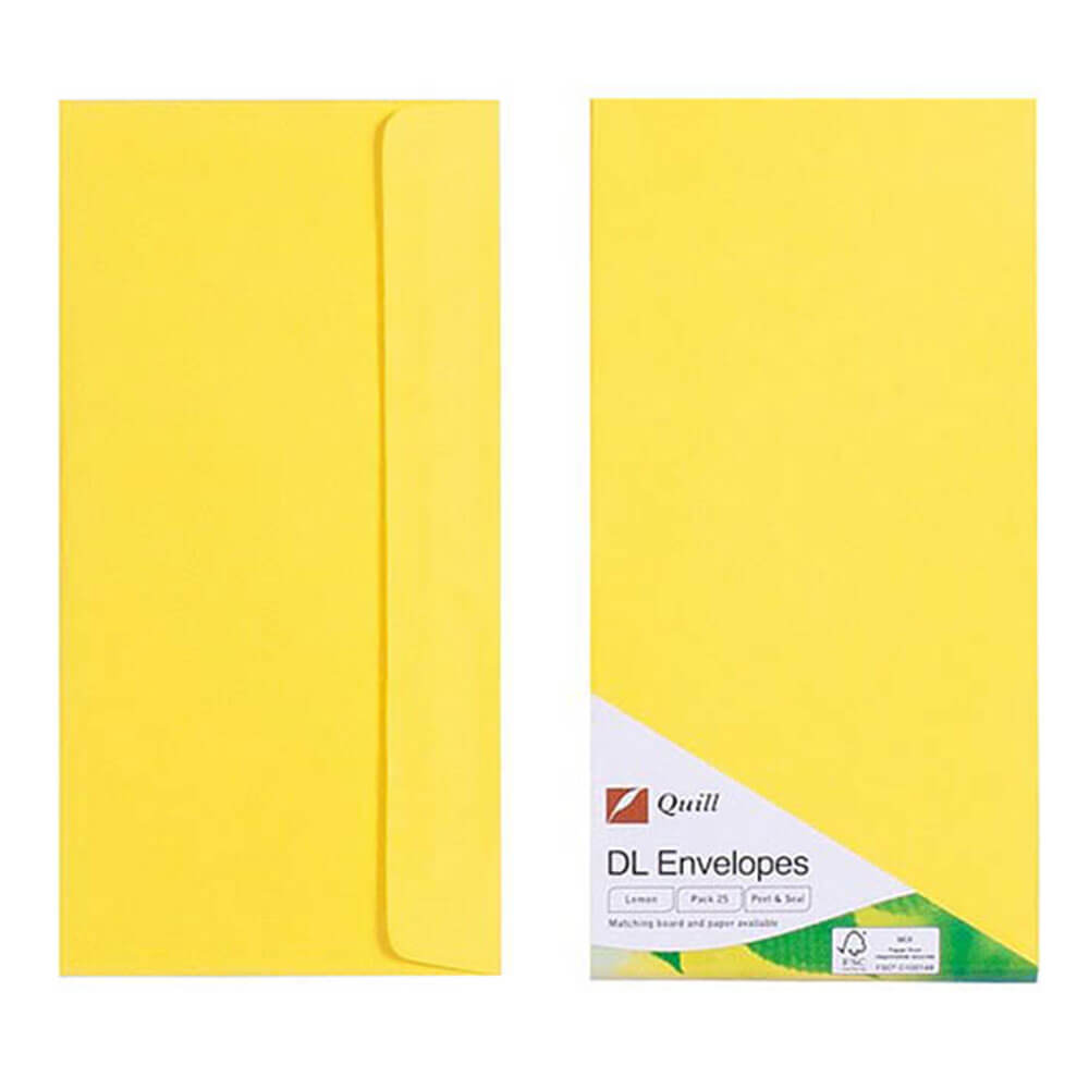 Envelope de quill 25pk 80gsm (dl)