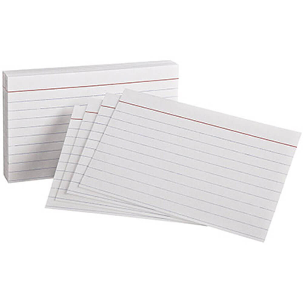 Tarjetas del sistema gobernadas de Quill 100pk (blanco)