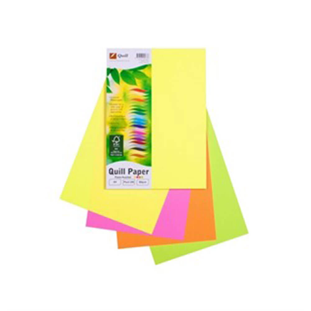 Papel multiofase de quill 100pk 80gsm A4 (variado)