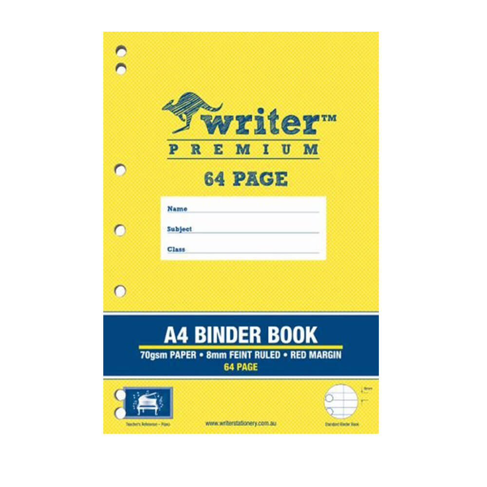 Livro do Binder Premium do Writer (A4)