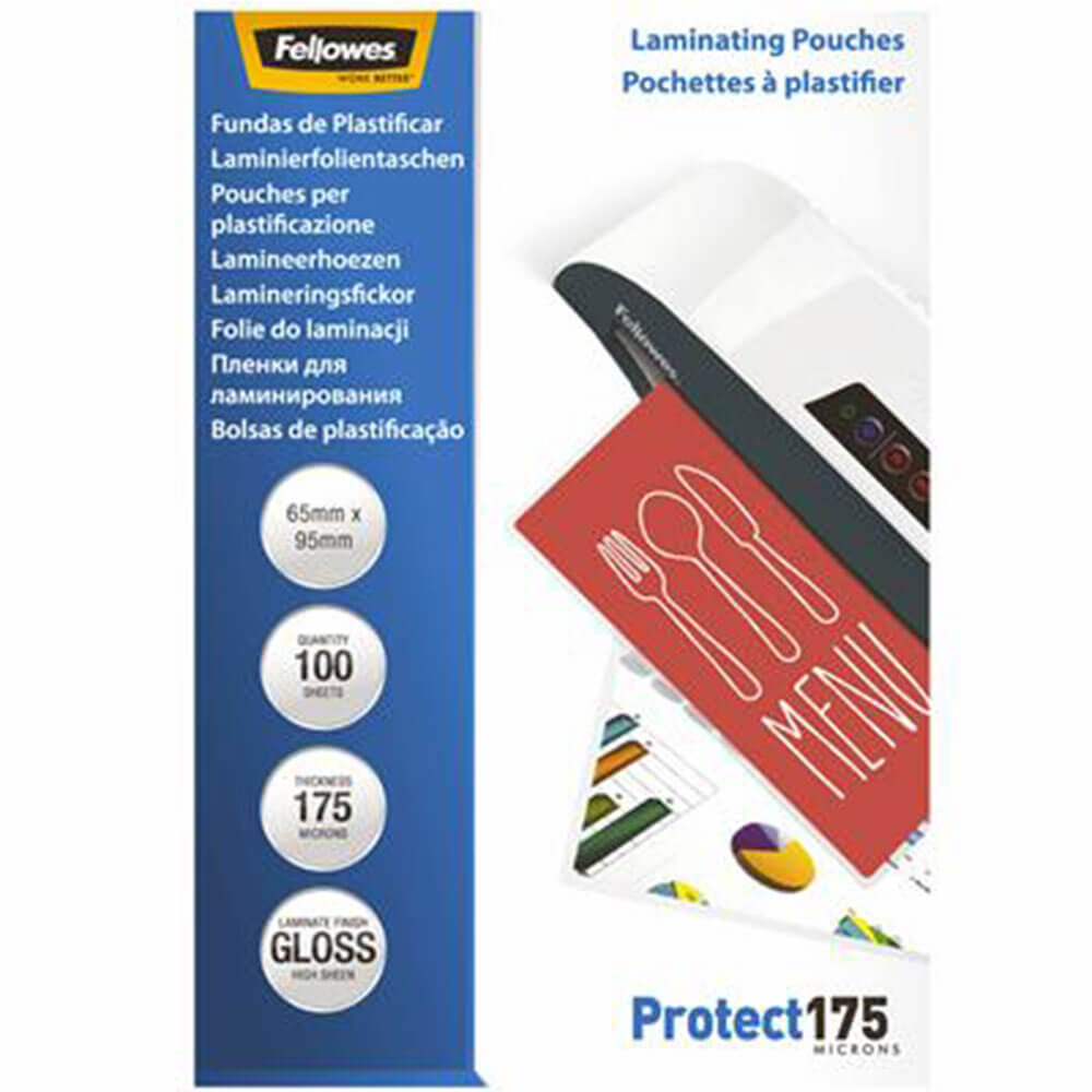 Fellowes laminating torebki 175 mikronów (100pk)