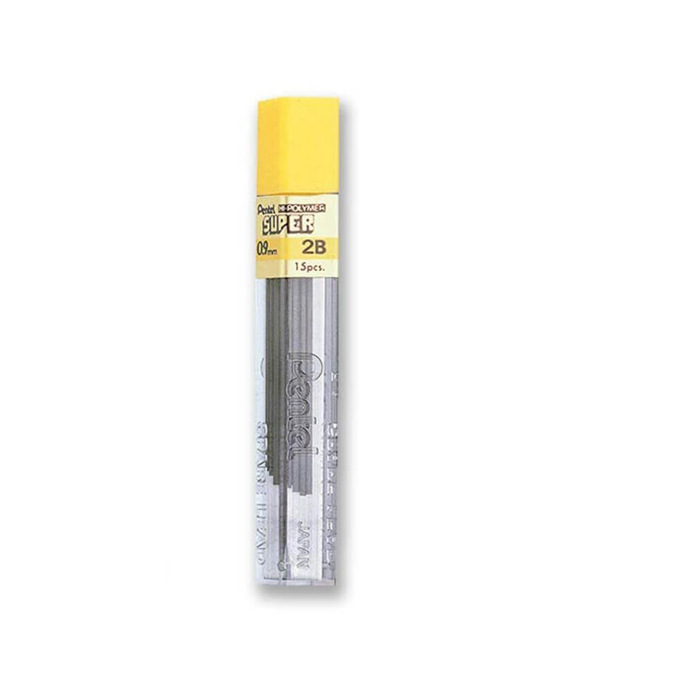 Recharge de plomb Hi-polymère pentel 0,9 mm (boîte de 12)