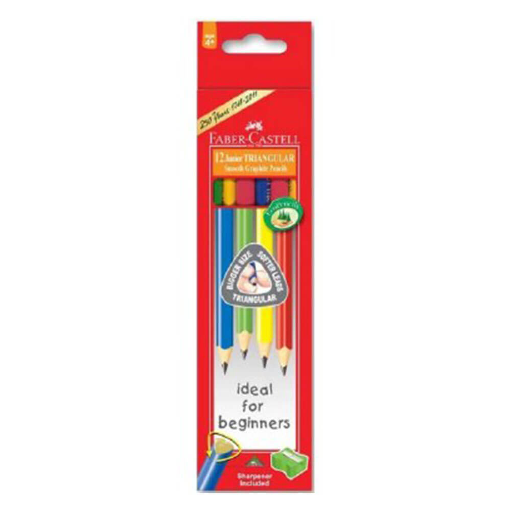 Faber-Castell Driehoekige junior grip loodpotlood 12 stcs