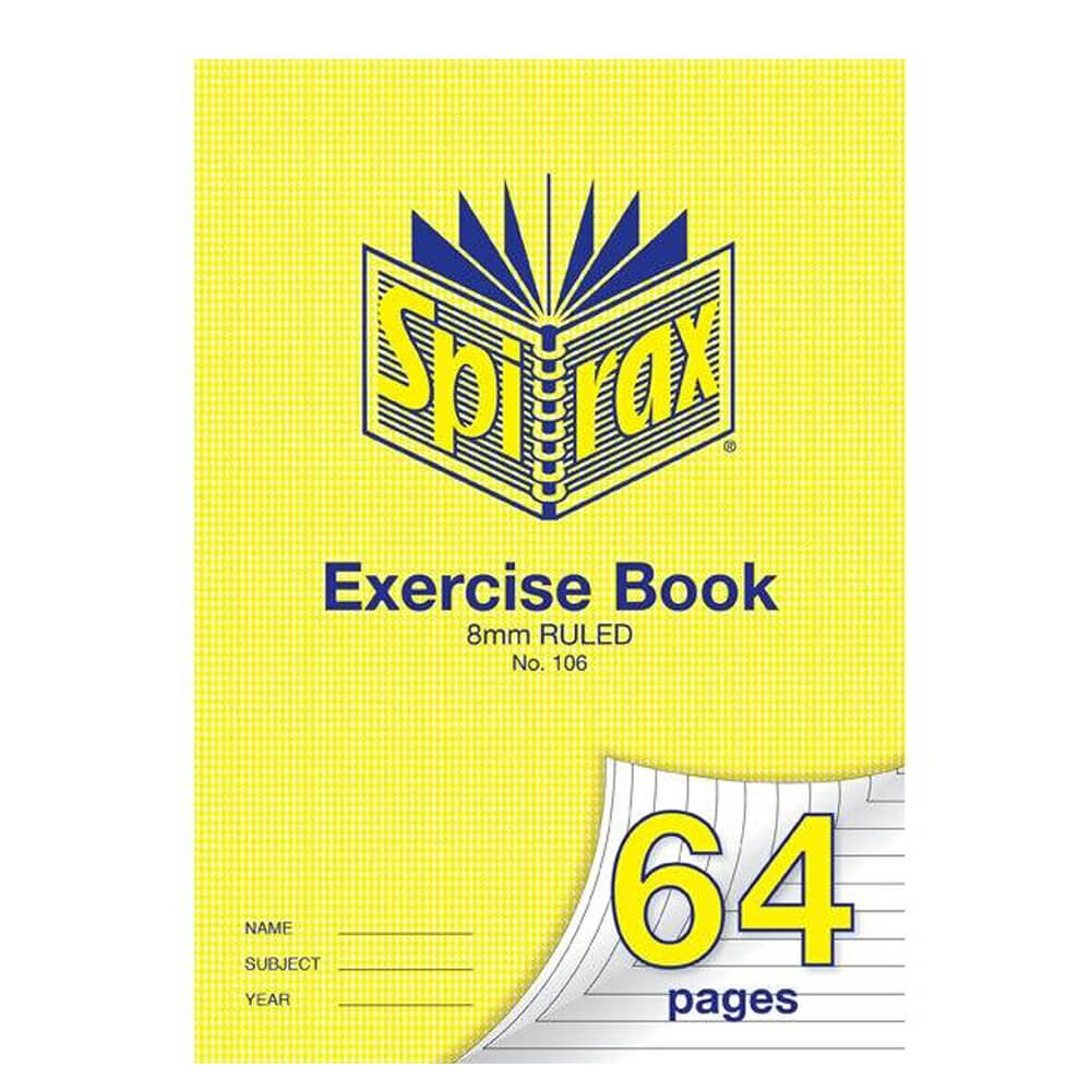 Spirax A4 8mm Ruled Exercise Book (Pack of 20)