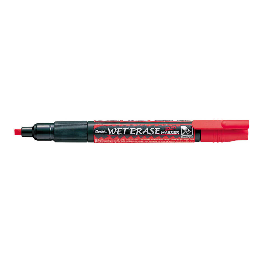  Pentel 3 mm Nasslösch-Kreidemarker mit umkehrbarer Spitze, 12 Stück