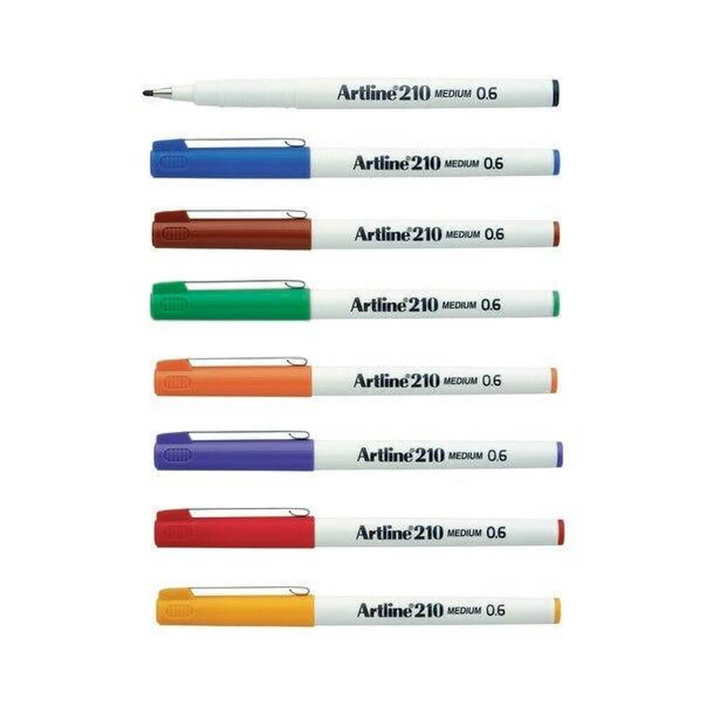 Artline Fineliner Medium Pen 0,6 mm (kasse med 12)