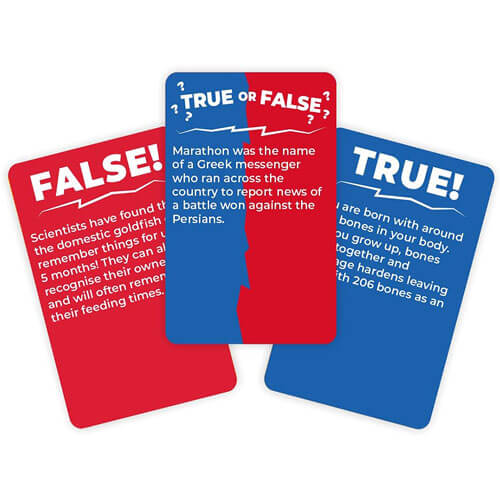 Gift Republic True or False Trivia Cards